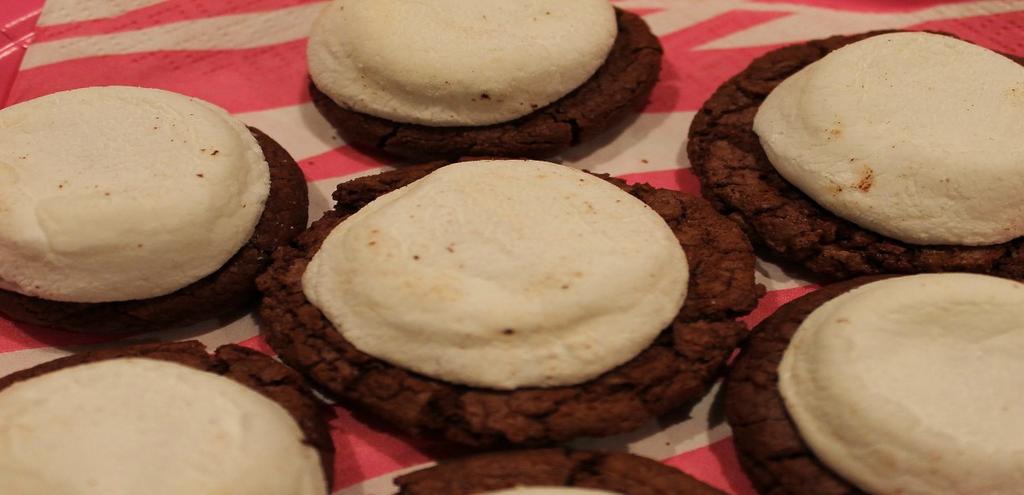 Hot Chocolate Cookies Ingredients 1/2 cup butter 12 ounce bag semisweet chocolate chips 1 1/4 cups light brown sugar 3 large eggs 2 teaspoons vanilla extract 1/4 cup unsweetened cocoa powder 1 1/2