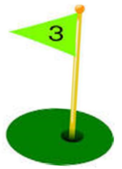 2 The angle of depression from the top of a flag stick to a golf ball on the ground is 24.