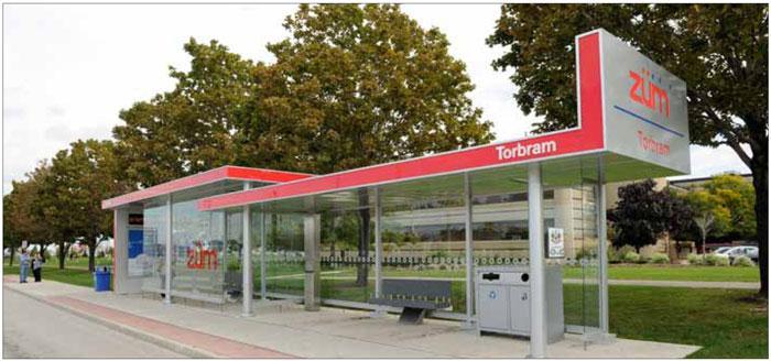 Improving Transit Amenities Brampton Transit s bus stations for their Züm BRT service