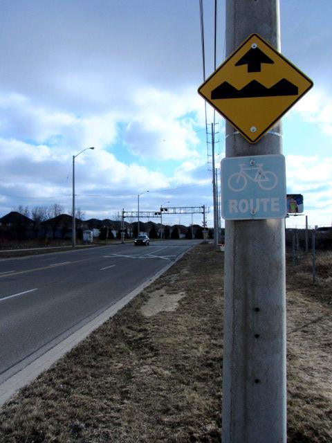 Cycling Address: Creditview Road south of Financial