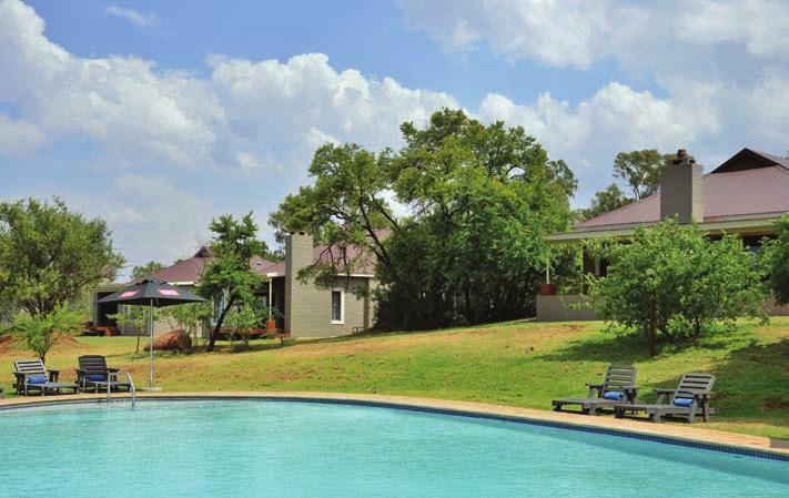Braai facilities are included at each unit. Six Garden Suites each have one bedroom and a lounge with a sleeper couch.