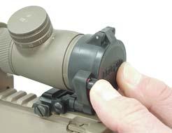 Adjust stock length later for low magnification (requires longer eye relief) or other shooting positions.