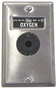 No Image Available Oxygen Outlet (Back) Oxygen Outlet Installed Into Rough-In (Front) Note: insides have
