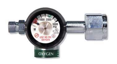 Gas Regulators Click and Compact style Product Features Click Style 1 1 2 Amvex Click Style is available in 50 PSI Preset Available with a CGA Nut and Nipple or CGA Yoke Style 5 3 Available in Oxygen