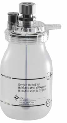 Oxygen Humidifier DESCRIPTION AND APPLICATION Ohio Medical s Oxygen Humidifier is a non-disposable unit designed for durability and performance in the hospital or at home.