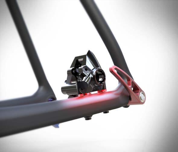 By adjusting the tubes cross sections and using a modified Carbon lay-up, 10mm a consistent stiffness-to-weight ratio