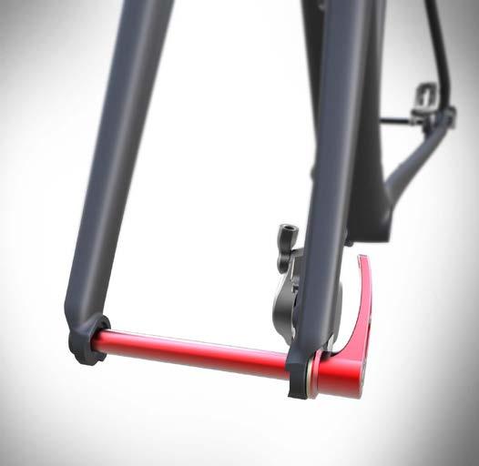 use and accom- weight penalty to worry about, as the race-ready Addict modates both postmount and flatmount disc brake