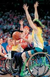 These four unique sports are: Boccia Goalball Powerlifting Wheelchair Rugby a sport based on an ancient Greek