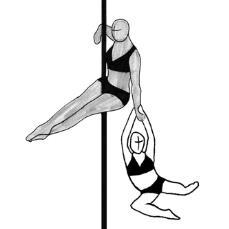 FLYING PARTNER ELEMENTS ONLY ONE PARTNER CAN HAVE CONTACT WITH THE POLE Code Name Tech. FLY1 Seated position 1 0.3 FLY2 Horizontal inverted position FLY3 Seated position 2 0.