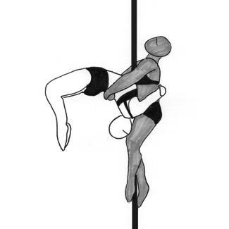 contact with the pole only with one hand and is positioned on the supporting partner - Both partners must have contact with the pole PSE2 Seated support 0.
