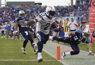 San Diego Chargers 23, Tennessee Titans 17 (OT) Sunday, December 9, 2007 - LP Field (Nashville, TN) The Chargers overcame a very slow start and rallied from a 14-point fourth-quarter deficit for an