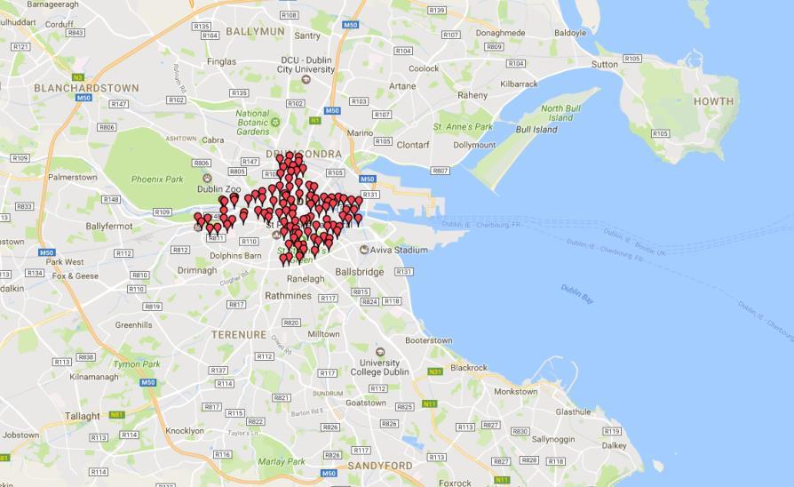 A map of all Coca-Cola Zero dublinbikes stations 3. Operational aspects Technology: All stations have a terminal accepting an Annual Card or a 3 Day Ticket.
