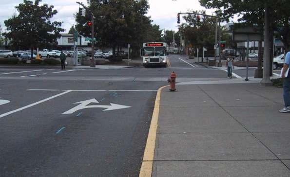 Crosswalk offset from corner can be problematic