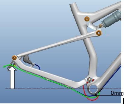 by following the routing info as shown below: For the rear brake please assemble the
