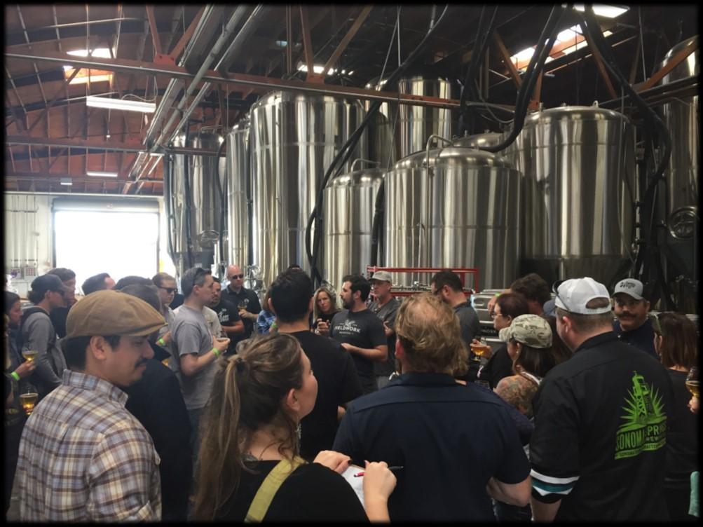 Sunday Brewery Tour $2,250 CCBA invites you to participate as a sponsor for our Brewery Bus Tour on Sunday that will take 40+ conference attendees to four San Diego County breweries.