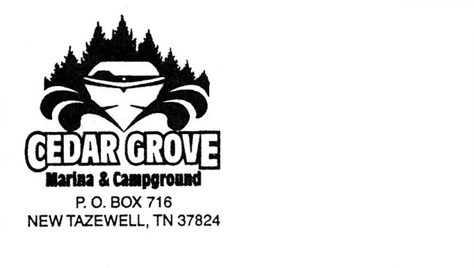 *Overnight & Primitive Temt Camping Phone (865)278-3131 cedargrovemarina.