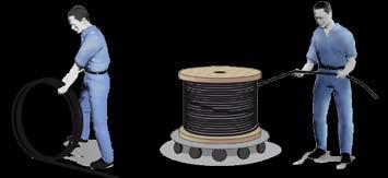 handling Storage and cutting The rope supplied on reels or in coils have to be stored appropriately and