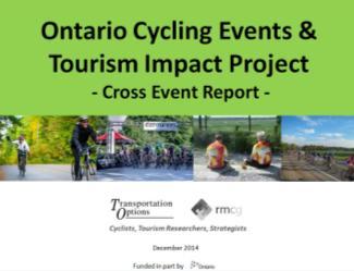 Ontario Cycle Tourism Sector Report Research Highlights 5.