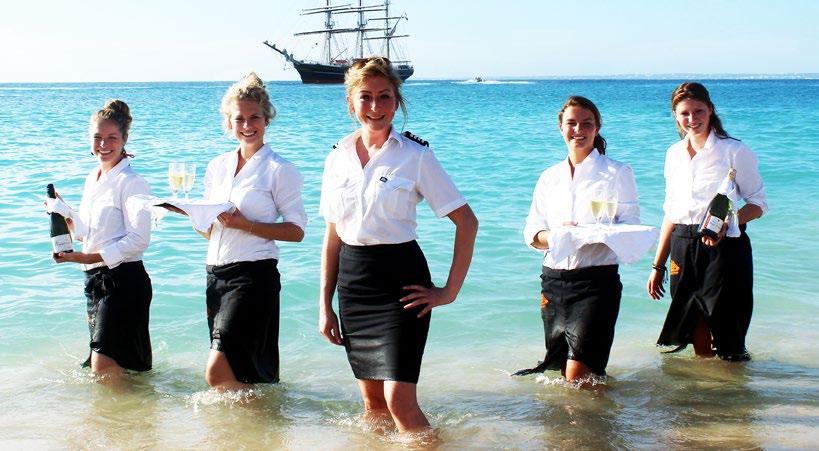 AT YOUR SERVICE The international hospitality crew of the Stad Amsterdam will ensure that you enjoy the holiday of a lifetime.