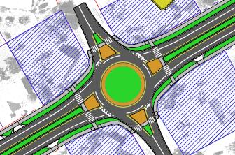 Roadway Configuration Segment Three 33 Roundabouts at