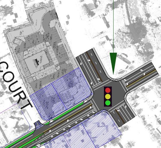 Roadway Configuration Segment Three 35 Intersection at Prima Vista The Prima Vista intersection will tie in with