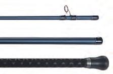 section, 12'9", fast taper blank features a supple tip for bite detection, but with a powerful mid-section and butt to achieve maximum casting distance with all casting styles.