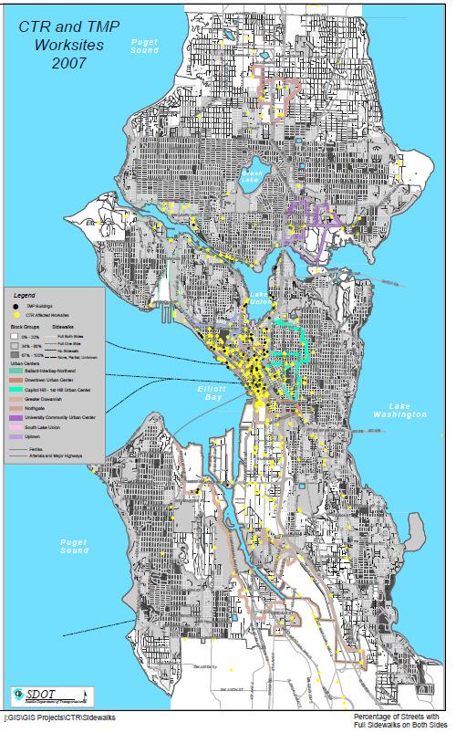 Exhibit #5 Map #5 Seattle s Sidewalk