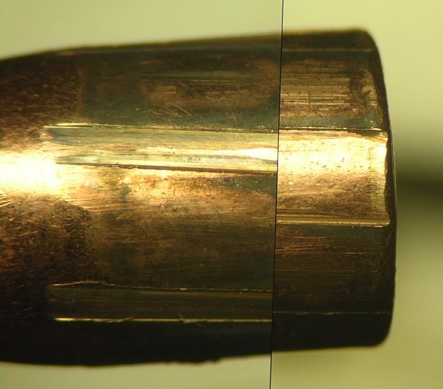 Bullet Comparison The first step in comparing fired bullets is examining