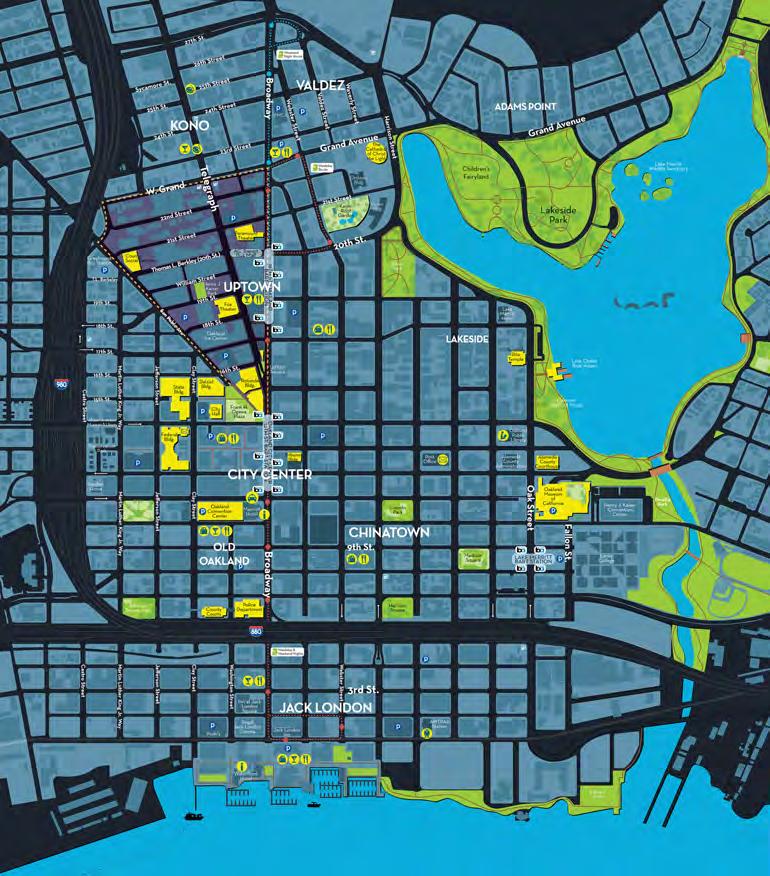 Project Goals and Objectives Connect public spaces showcasing Oakland s diverse neighborhoods and unique character Develop Vehicular and Pedestrian Wayfinding System for Destinations in the Uptown