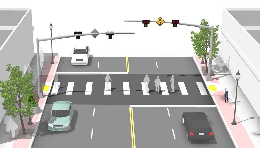 Hybrid Beacon for Mid-Block Crossing Description Hybrid beacons are used to improve non-motorized crossings of major streets.