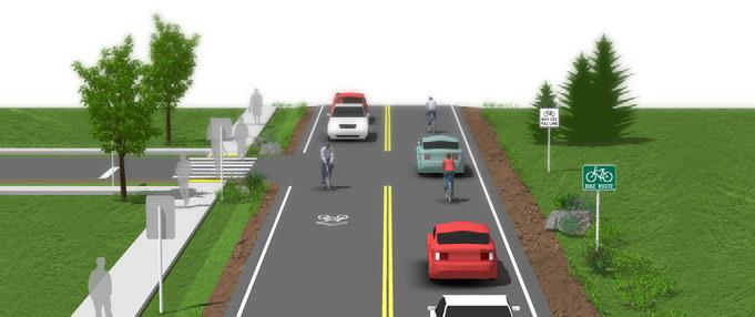 Because off-street pathways are physically separated from the roadway, they are perceived as safe and attractive routes for bicyclists who prefer to avoid motor vehicle traffic.