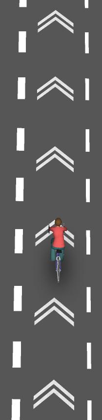 They guide bicyclists on a safe and direct path through the intersection and provide a clear boundary between the paths of through bicyclists and either through or crossing motor vehicles in the
