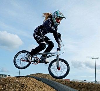 Alternatively, experience an adrenalin rush on the remodelled Olympic BMX track, with over 30 bumps, jumps and berms that s an angled corner if you don t know the lingo.