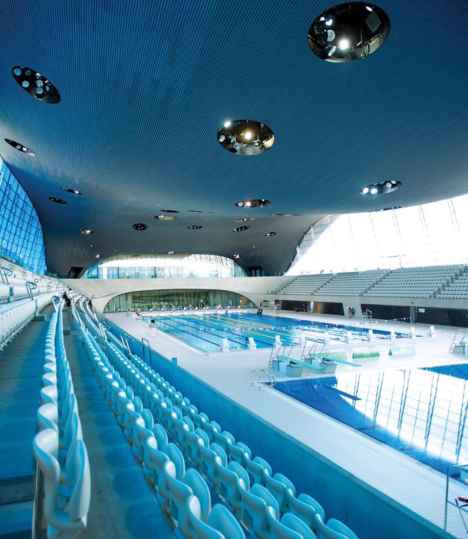 London Aquatics Centre MAKE A SPLASH Dive right in at the London Aquatics Centre with three pools to choose from and 10 million litres of water!