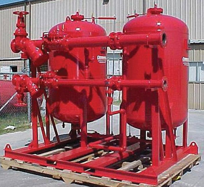 - All valves are labeled showing normal working position and function. - Lifting lugs are permanently welded to the tank with eyes of approximately 2 diameter.