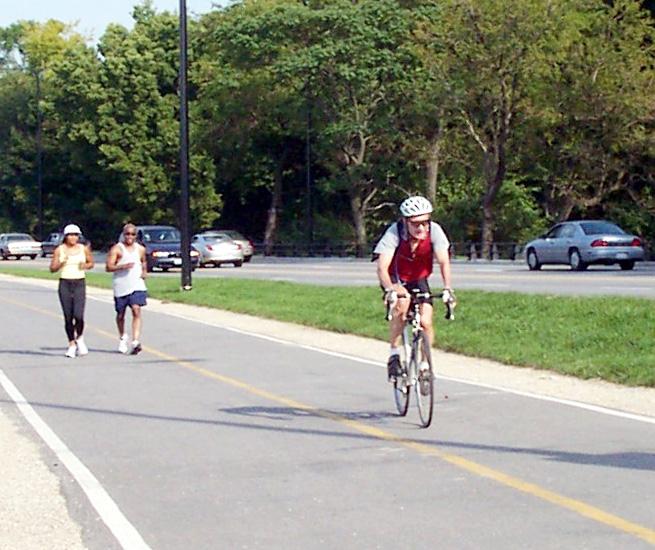 Chapter 5: Shared-Use Paths 129 A traffic barrier may be desirable for bicyclist safety if the distance between the edge of the roadway and the shared-use path is less than indicated in Table 5-1 or