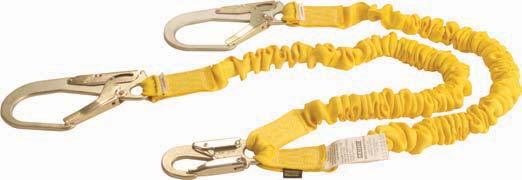 length D1EL6* # 3155 locking snaphook one end, other end attached to harness, 6 ft.