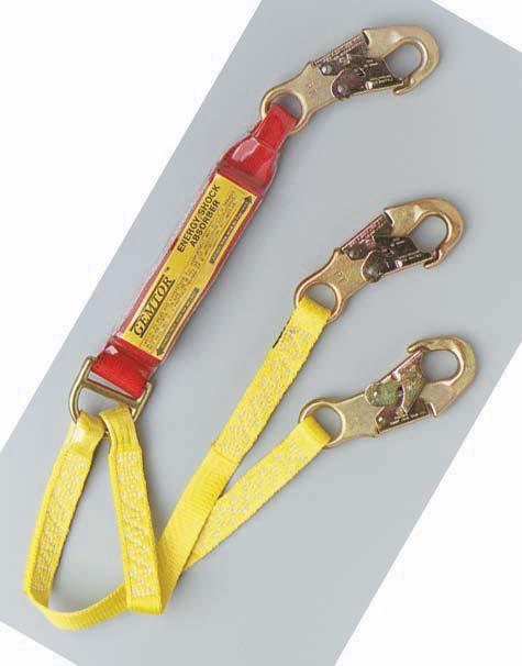 All Soft-Pack energy absorbing lanyards come standard with # 3155 locking snaphooks on each end unless otherwise noted. CSA Z259.