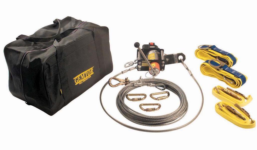 LANYARDS & LIFELINES HORIZONTAL LIFELINES Gemtor Horizontal Lifeline Systems are engineered to provide a temporary OSHA-compliant anchorage point when no overhead anchorage exists or when a worker