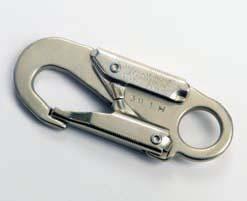 Ordering code - R MODEL 3200 Drop forged alloy steel locking snaphook with large gate opening Overall length - 8 5/8 Gate