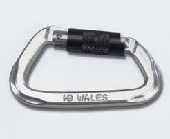 Ordering code - C MODEL 5105 Drop forged alloy steel locking snaphook with extra with large gate Overall length - 9 5/8 Gate