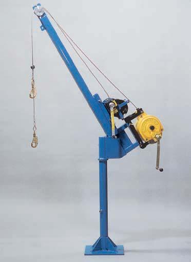 MODEL QP-4 QP-D Rotating Boom QP-L Portable Base LANYARDS CONFINED & LIFELINES SPACE DAVITS QP-D Rotating Boom QP-P Extension Pole PERMANENT DAVIT The davit s permanent base can be mounted to steel