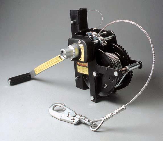 Attaches to any Gemtor Tripod, Quadpod, or Davit with quick-insert locking pins or can be hung from overhead using an optional carabiner. (See pg.