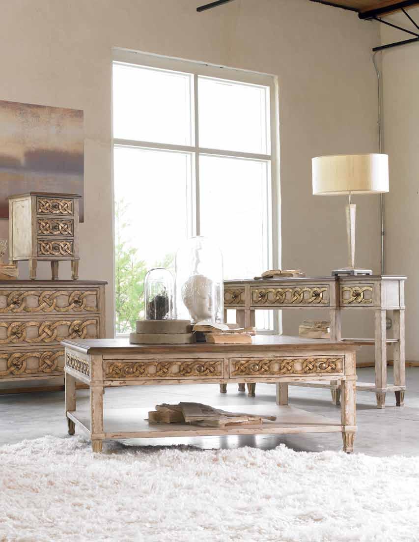 Living Room Tables Hardwood Solids, Primavera Veneers, Resin 656-80-151