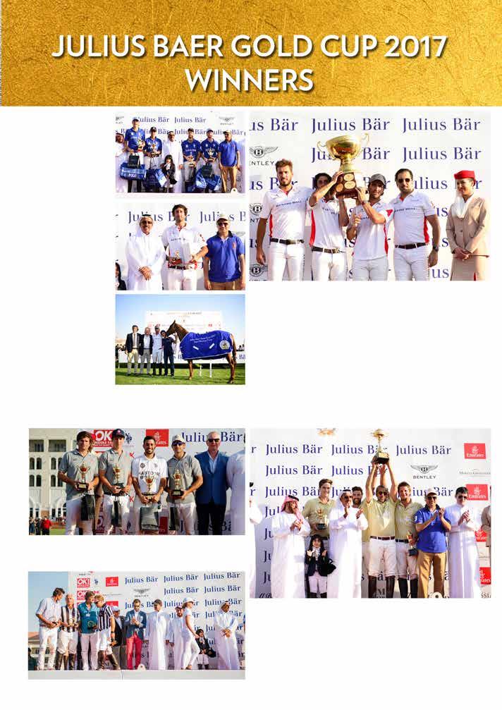 Runner-up Julius Baer by Habtoor MVP Octavio Olmedo Julius Baer Gold Cup Winner: Zedan Polo Best