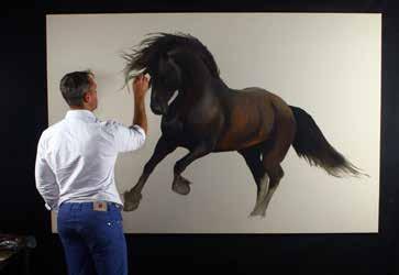 I have a 7-month waiting list for my art and I get to travel around the world to photograph different horse breeds for paintings. How did you start making art?