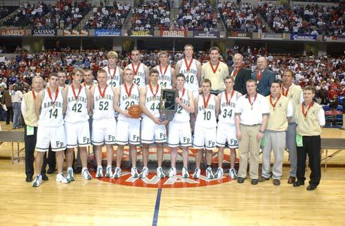 2002-03 IHSAA Class 2A Boys Basketball State Runner-Up Forest Park HS 2002-03 IHSAA Class A Boys Basketball State Runner-Up