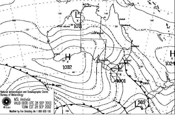 DRY SEASON METEOROLOGY OF NORTHERN AUSTRALIA 7 level pressure analyses leading up to two well-documented southerly Morning Glory events.