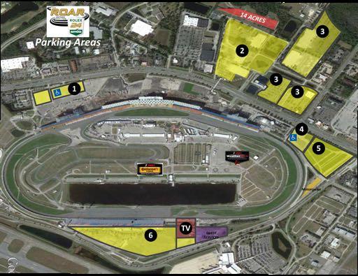 Parking Lot Map: QUALIFYING PIT LANE ASSIGNMENTS: 1).