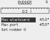 The rudder feedback calibration will set the correct relationship between the physical